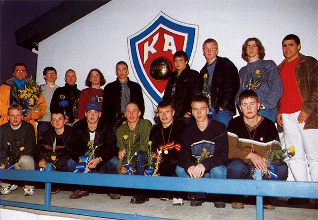 Íslandsmeistarar KA í 3. flokki A lið 1997