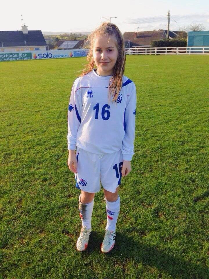 Saga Líf spilaði gegn Póllandi