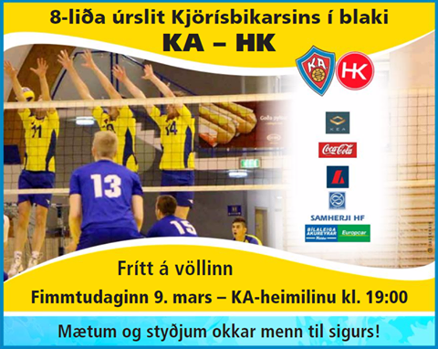 KA - HK | RISA-slagur í blakinu á fimmtudaginn