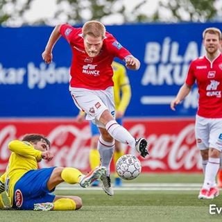 Úr fyrri leik liðanna í sumar