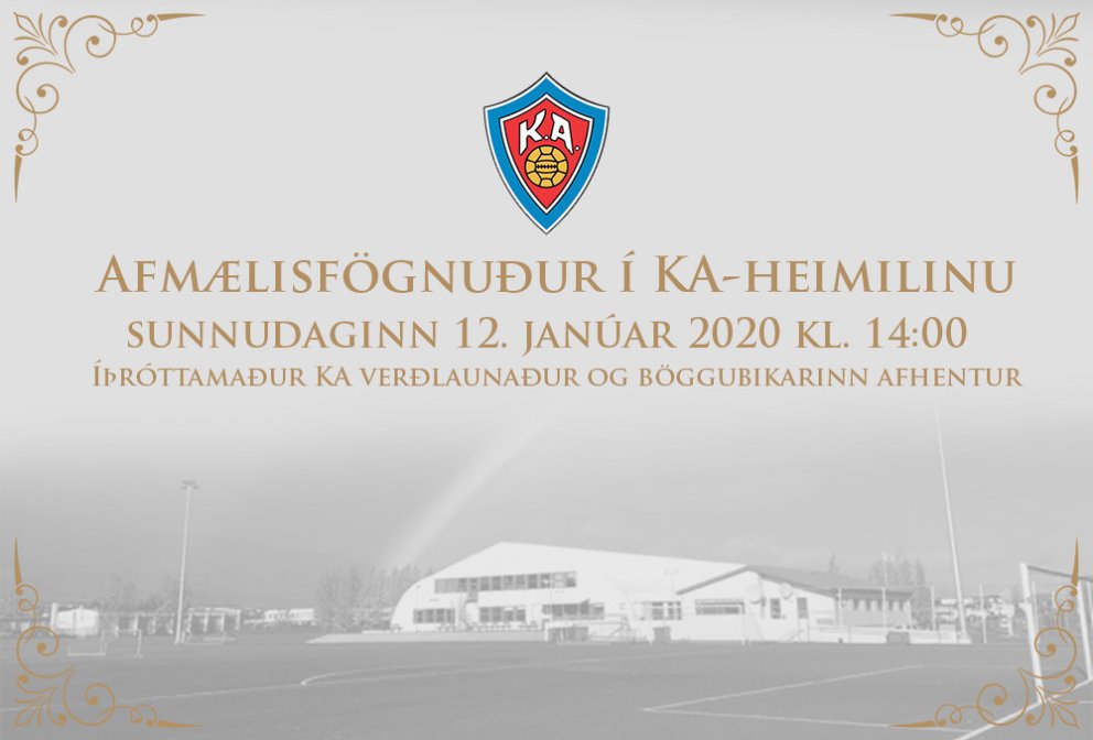 92 ára afmælisfögnuður KA á sunnudaginn