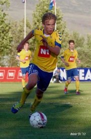 Ævar Ingi á fullri ferð.