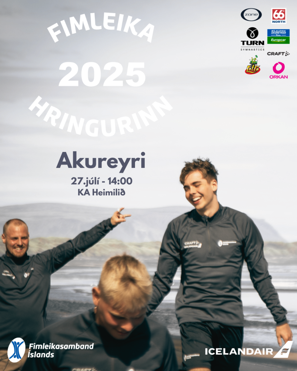 Fimleikahringurinn er að koma til Akureyrar!