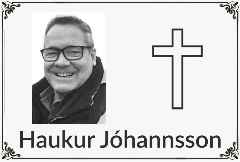 Andlát Haukur Jóhannsson