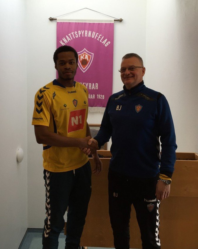 Archie ásamt Bjarna þjálfara