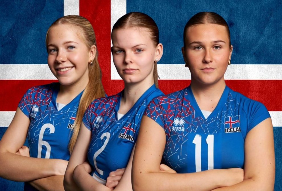 Kara, Sveinbjörg og Katla stóðu sig vel á stóra sviðinu