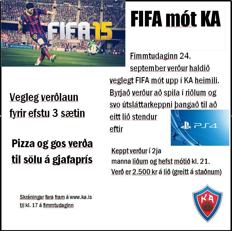 FIFA mót í KA-heimilinu