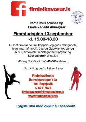 Fimleikavörur til sölu