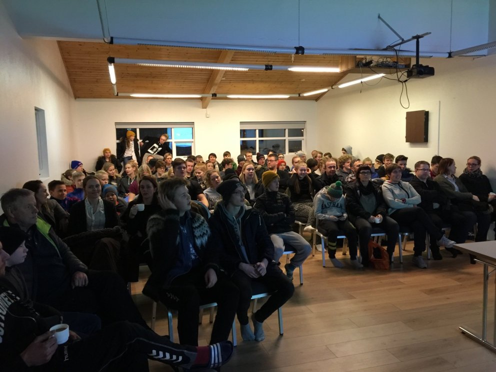 Nánast fullt út að dyrum á fyrri fyrirlestrum