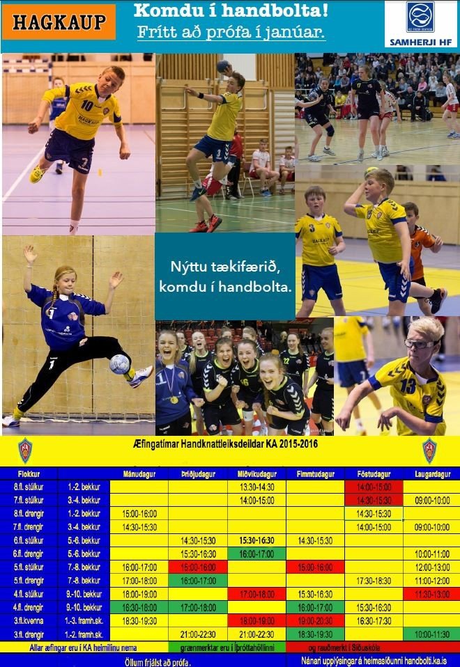 Komdu í handbolta - Frítt að æfa handbolta í janúar