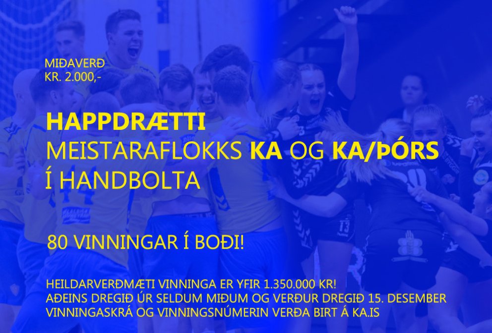Happadrætti KA og KA/Þór - vinningaskrá