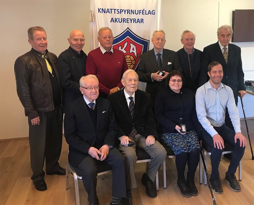Heiðursfélagar ásamt Ingvari Gíslasyni formanni KA