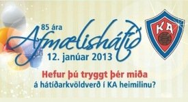 Matseðill á afmæli KA
