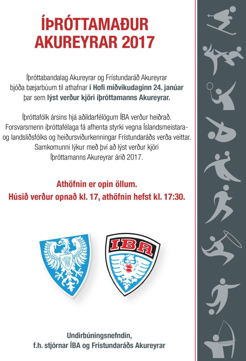 Íþróttamaður Akureyrar á miðvikudaginn