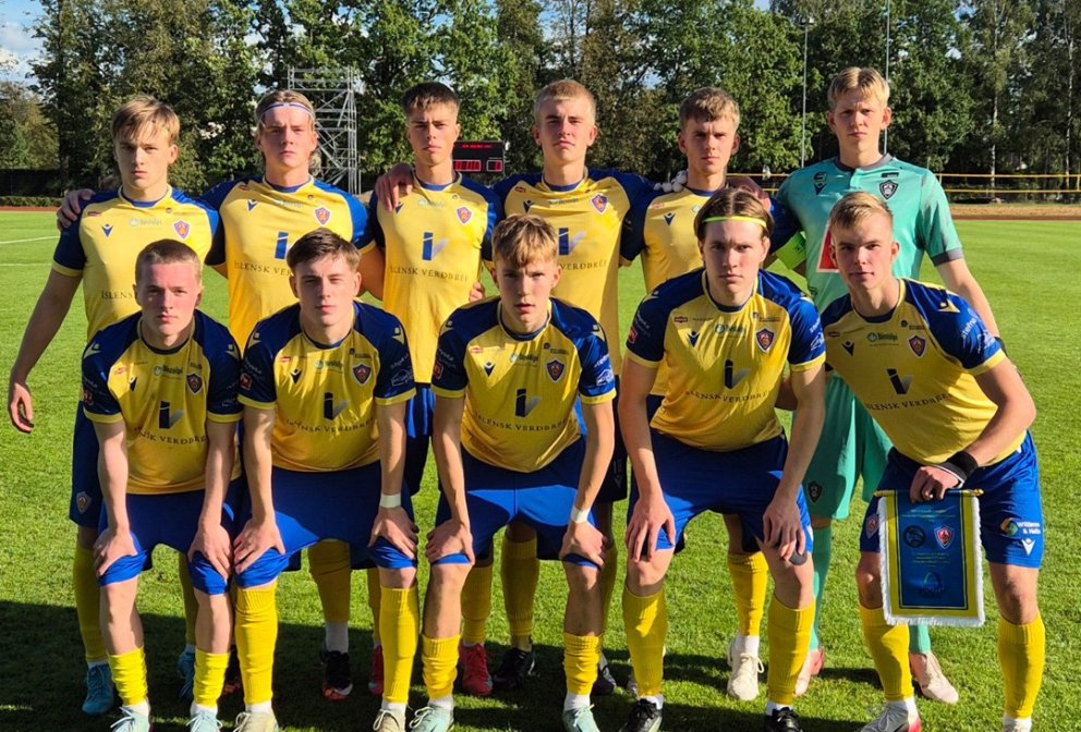 Byrjunarlið KA í fyrri leiknum sem fór 2-2 í Lettlandi