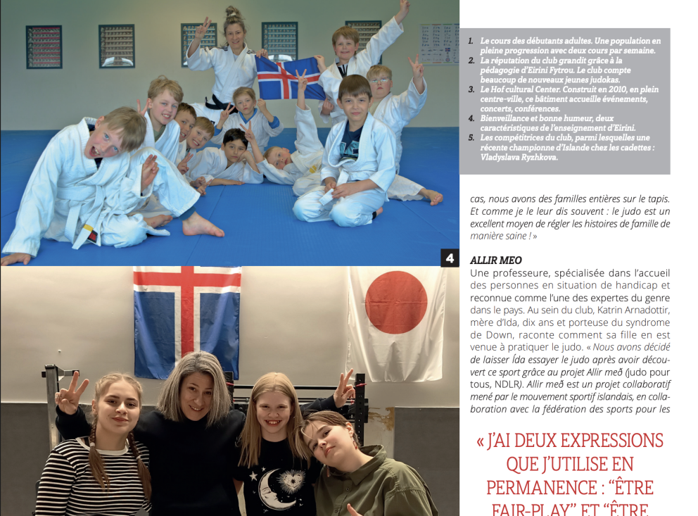 Júdódeild KA vekur athygli í virtasta júdótímariti Frakklands