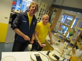 Heill hellingur af vöflum bakaður í gær...