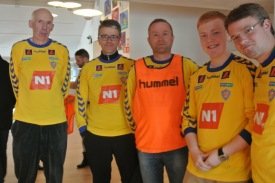 Gunnlaugur og Bjarni Áskels við KA merkið