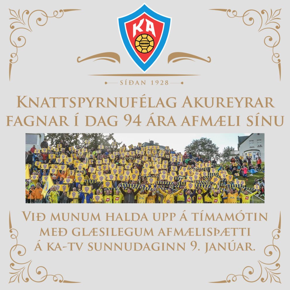 KA fagnar 94 ára afmæli sínu í dag