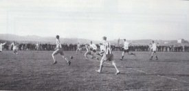 Mynd úr markaleik KA og Þórs í Apríl 1928. Mynd: V.Sigurgeirsson