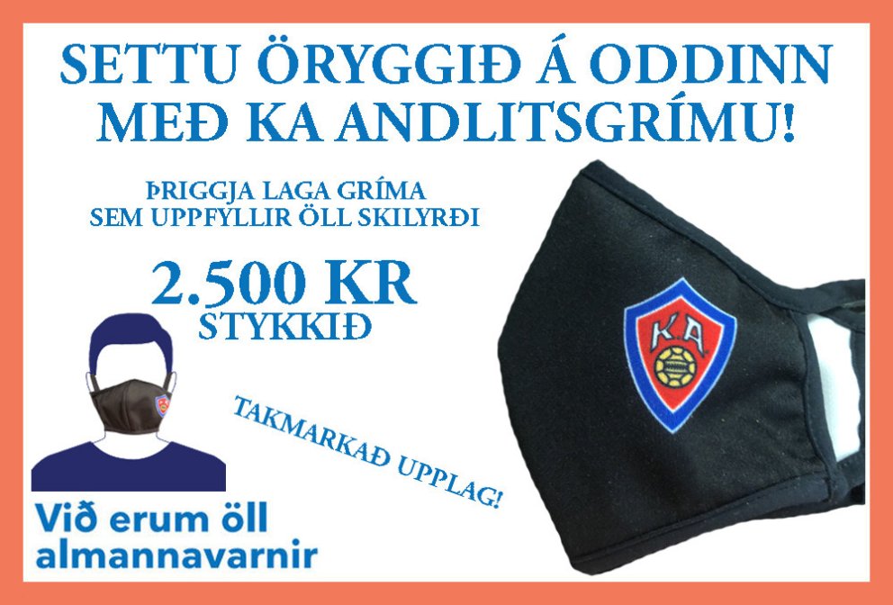KA andlitsgrímur til sölu!