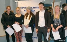 Fimm af sex landsliðsmönnum KA í handbolta á árinu 2011. Mynd: Þórir Tryggvason.