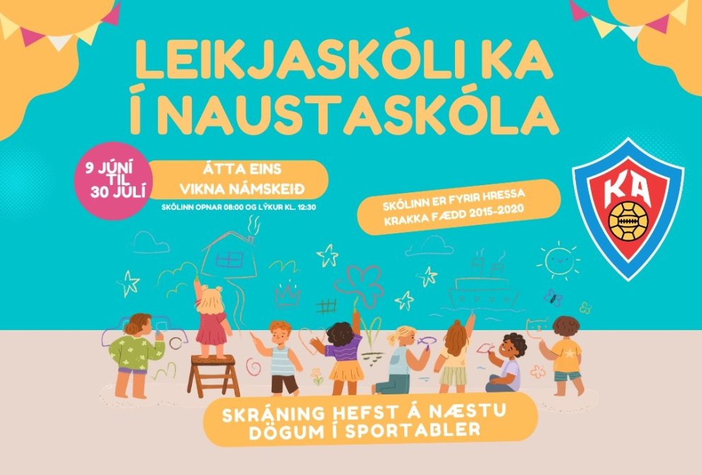 Það er líf og fjör í leikjaskólanum í Naustaskóla