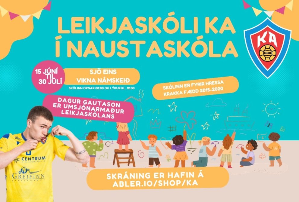 Skráning er hafin í leikjaskóla KA