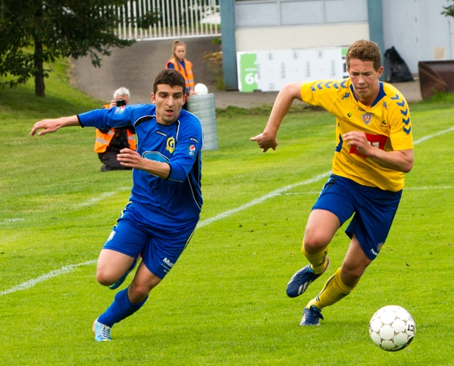 Juraj í baráttu við Davíð Rúnar 2013