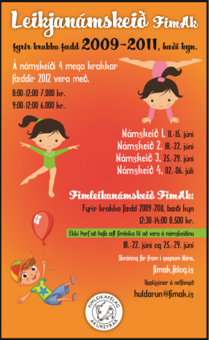Leikja- og fimleikanámskeið FIMAK