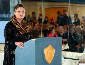 Séra Hildur Eir Bolladóttir á KA-deginum. Mynd: Þórir Tryggvason.