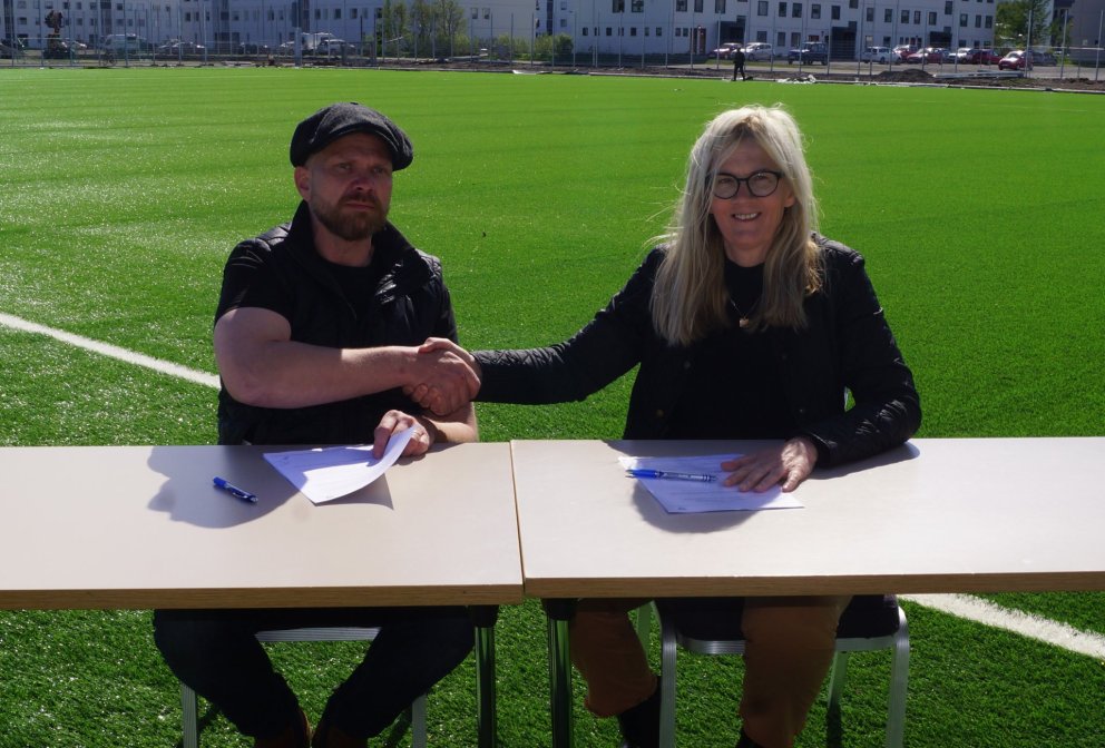 Verksamningur undirritaður um uppbyggingu KA svæðis