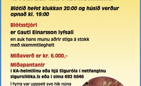 Þorrablót KA er 4. febrúar - Allar upplýsingar hér