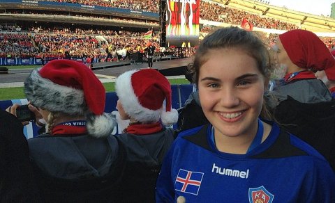 Anna Rakel skoraði í sínum fyrsta landsleik.