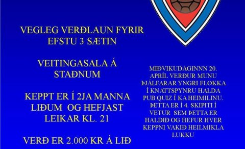 Pubquiz á miðvikudaginn