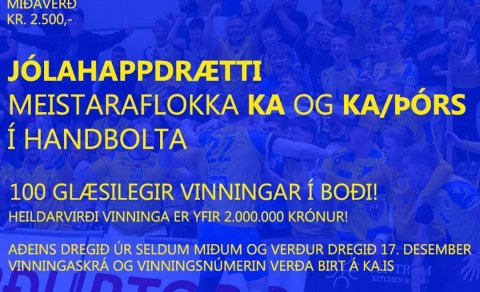 Vinningshafar í happdrætti handknattleiksdeildar KA og KA/Þór