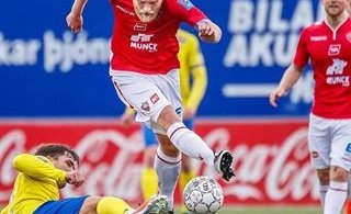 Úr fyrri leik liðanna í sumar