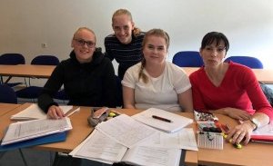 Þjálfarar á dómaranámskeiði