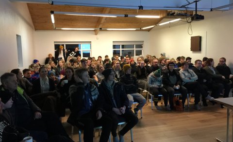 Nánast fullt út að dyrum á fyrri fyrirlestrum