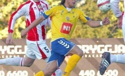 Grímsi fagnar markinu góða (mynd: Þórir Tryggva)