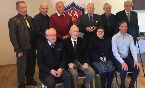 Heiðursfélagar ásamt Ingvari Gíslasyni formanni KA