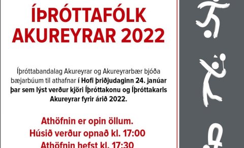 Íþróttafólk Akureyrar valið í dag