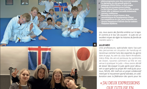 Júdódeild KA vekur athygli í virtasta júdótímariti Frakklands