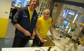 Heill hellingur af vöflum bakaður í gær...