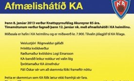 Afmæli KA 12.janúar 2013