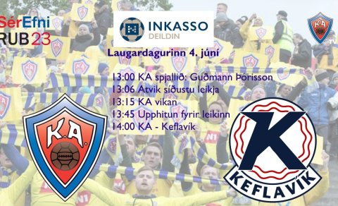 Dagskrá morgundagsins á KA-TV