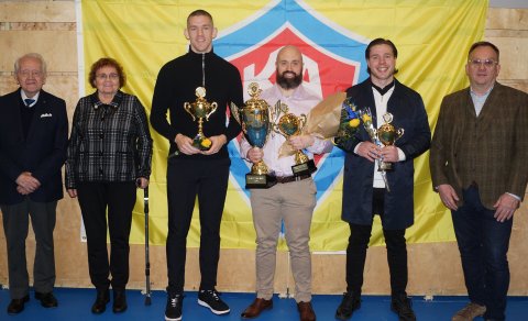 Efstu þrír í kjörinu ásamt formönnum