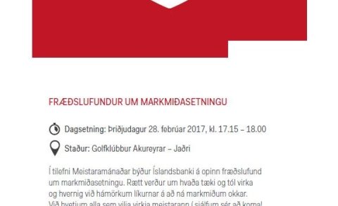Meistaramánuður - markmiðafundur í Golfskálanum