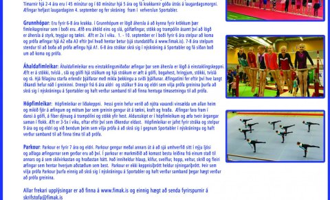 Fimleikar - Prufutímar