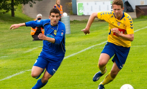 Juraj í baráttu við Davíð Rúnar 2013